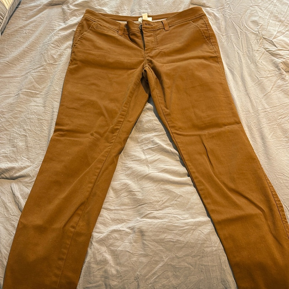 Market and Spruce Dark tan pants